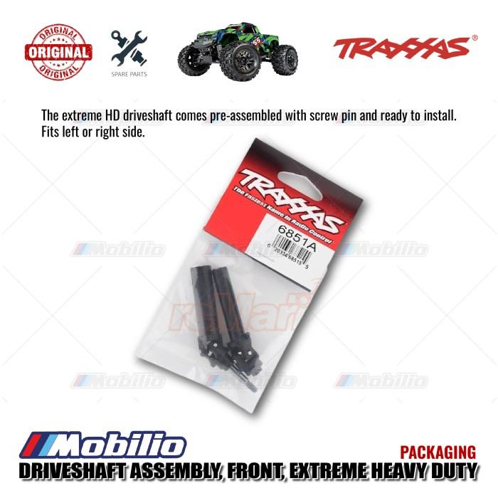 Traxxas Part #6851A Driveshaft Assembly Front Extreme Heavy Duty (1) (left or right) (fully assembled ready to install)/ screw pin (1) for RC Hoss Rustler Slash