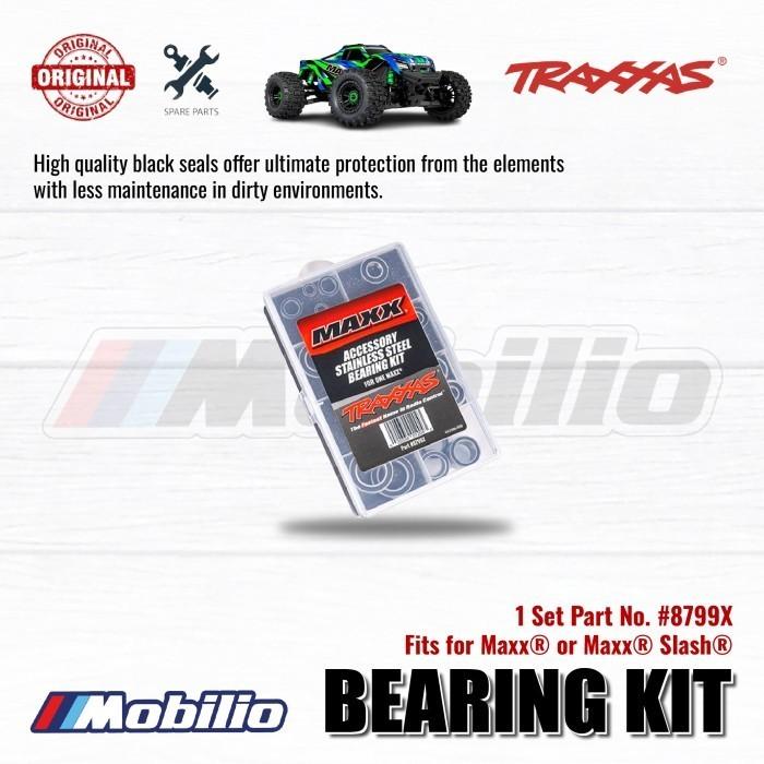 Traxxas Part #8799X Maxx Stainless Steel Bearing Kit Boost Performance for RC Slash Maxx Truck