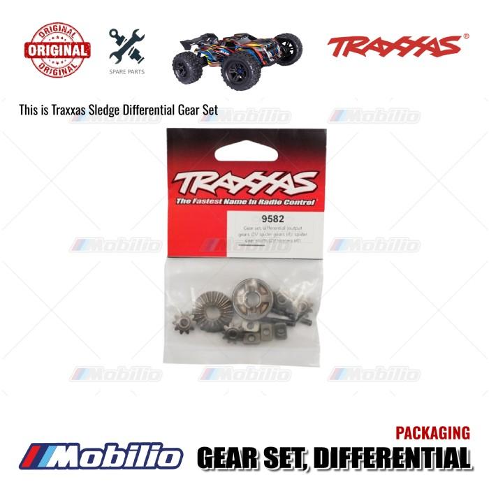 Traxxas Part #9582 Differential Gear Set Includes Output Gears (2) Spider Gears (4) Shafts (2) and Spacers (4) (Fits front rear or center differential) for RC Sledge