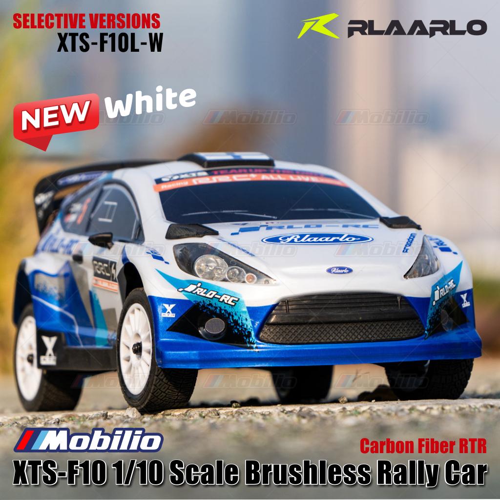 Rlaarlo XTS-F10 Mobil Reli Tanpa Sikat Skala 1/10 RTR Versi KIT Serat Karbon dengan Kontrol Jarak Jauh