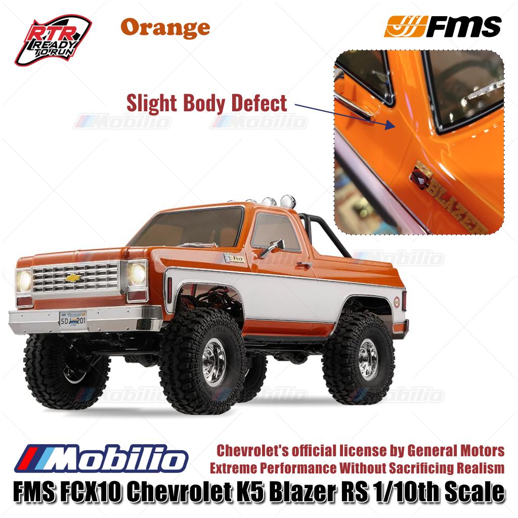 FMS FCX10 Chevrolet K5 Blazer RS 1/10 Lisensi Resmi RTR RC Crawler Performa Ekstrem