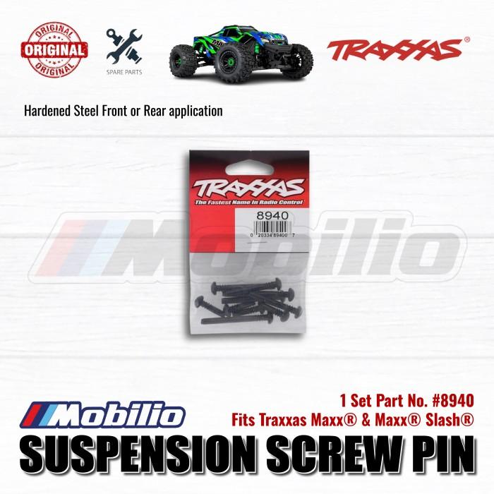 Traxxas Part #8940 Hardened Steel Suspension Screw Pin Set for RC Slash Maxx