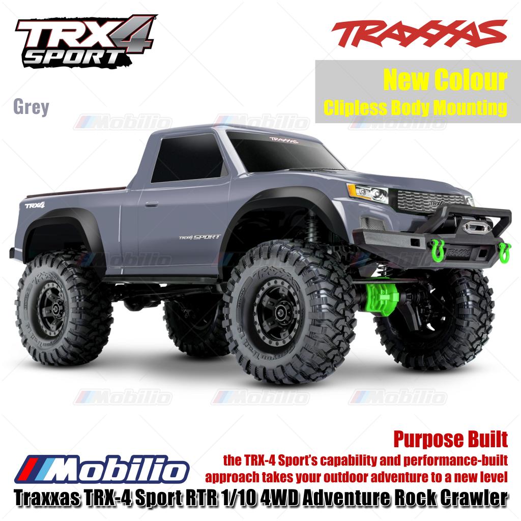 Traxxas 82224-4 TRX-4 Sport 1/10 Scale 4X4 Trail Truck Waterproof Electronics with TQ 2.4 GHz 2-Channel Radio System RTR