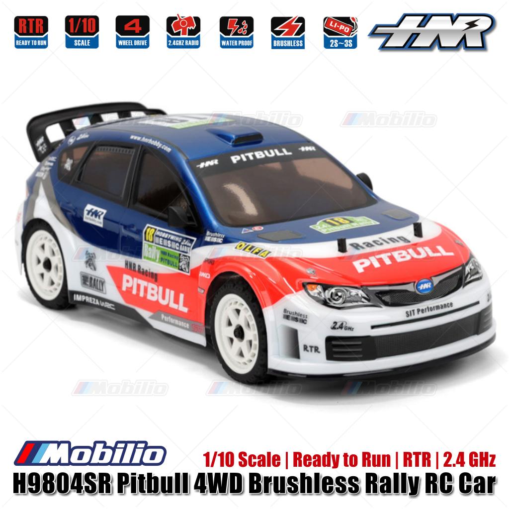 HNR H9804SR Pitbull 4WD Brushless Rally RC Car 1/10 Scale Ready to Run RTR 2.4 GHz