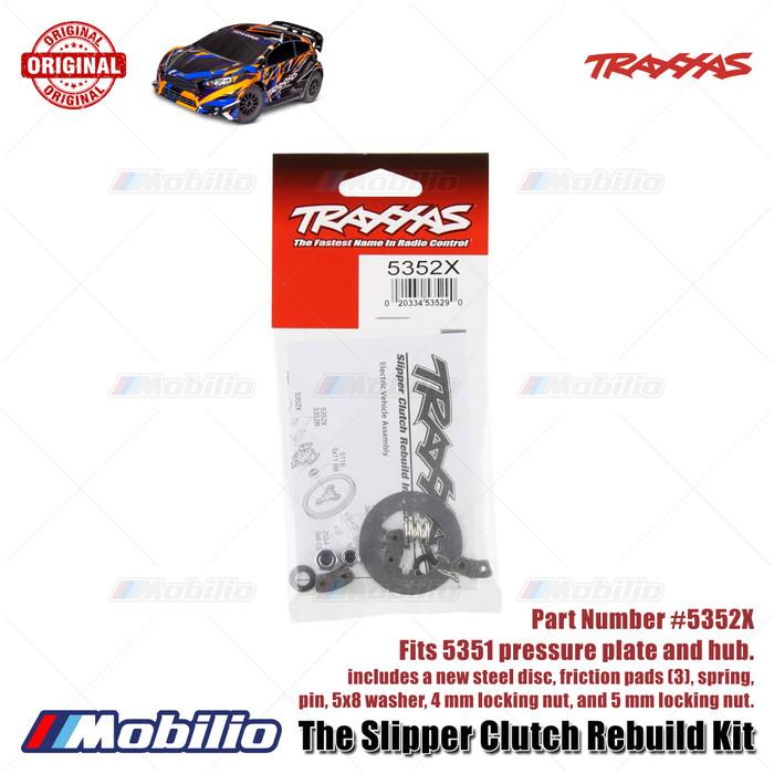 Traxxas Part #5352X Slipper Clutch Rebuild Kit Fits 5351 pressure plate and hub upgrade RC Ford ST Rally Slash Rustler Hoss Stampede