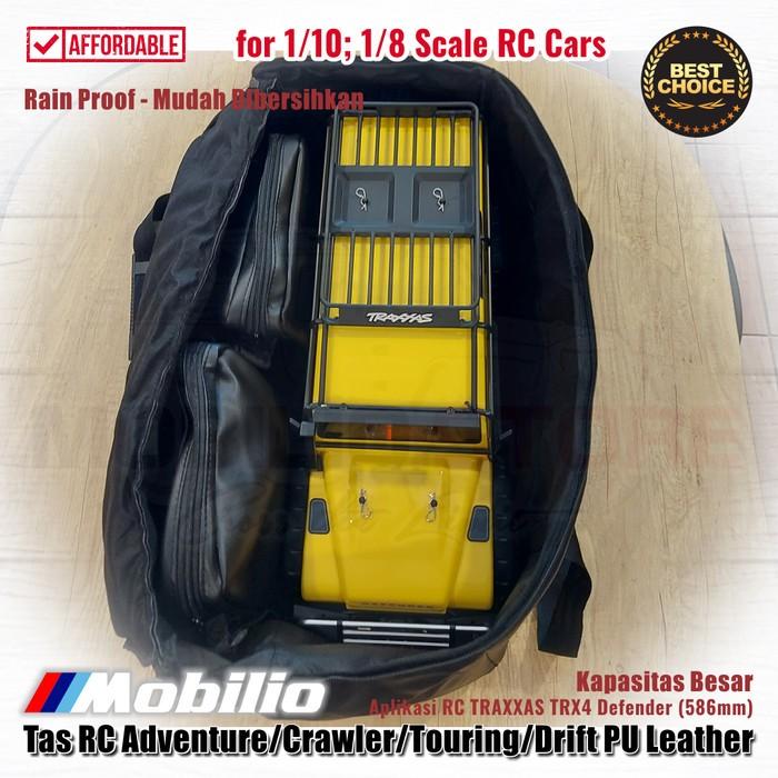 Tas Mobil Skala 1/10 1/8 RC Adventure Crawler Touring Drift Kulit PU