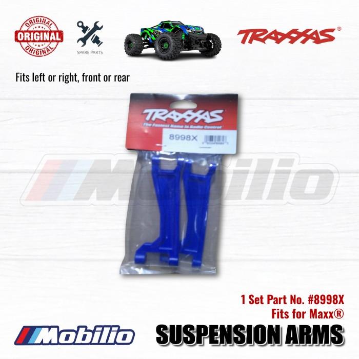 Traxxas Part #8998X Suspension Arms Upper Blue for use with #8995 WideMaxx Suspension Kit RC Maxx Monster Truck