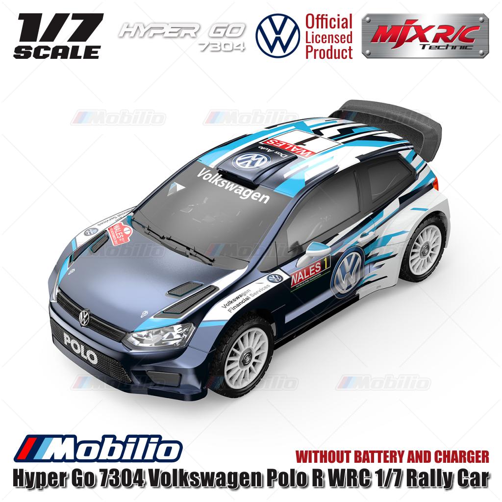 MJX Hyper Go 7304 VW Polo Brushless 1:7 Scale Drift Rally Car - 61KPH 4S LiPo without Battery & Charger