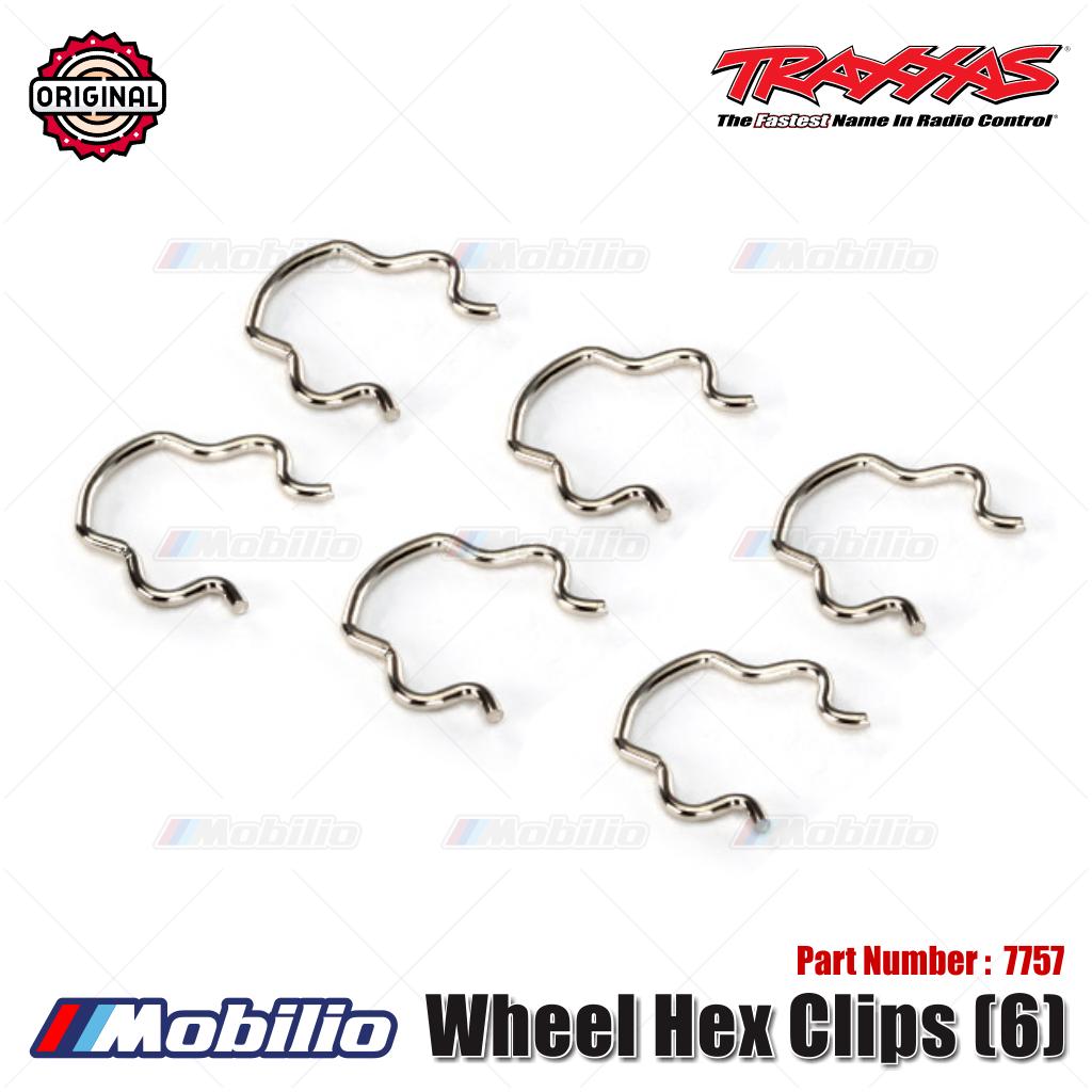 Traxxas Part #7757 Wheel Hex Clips (6)