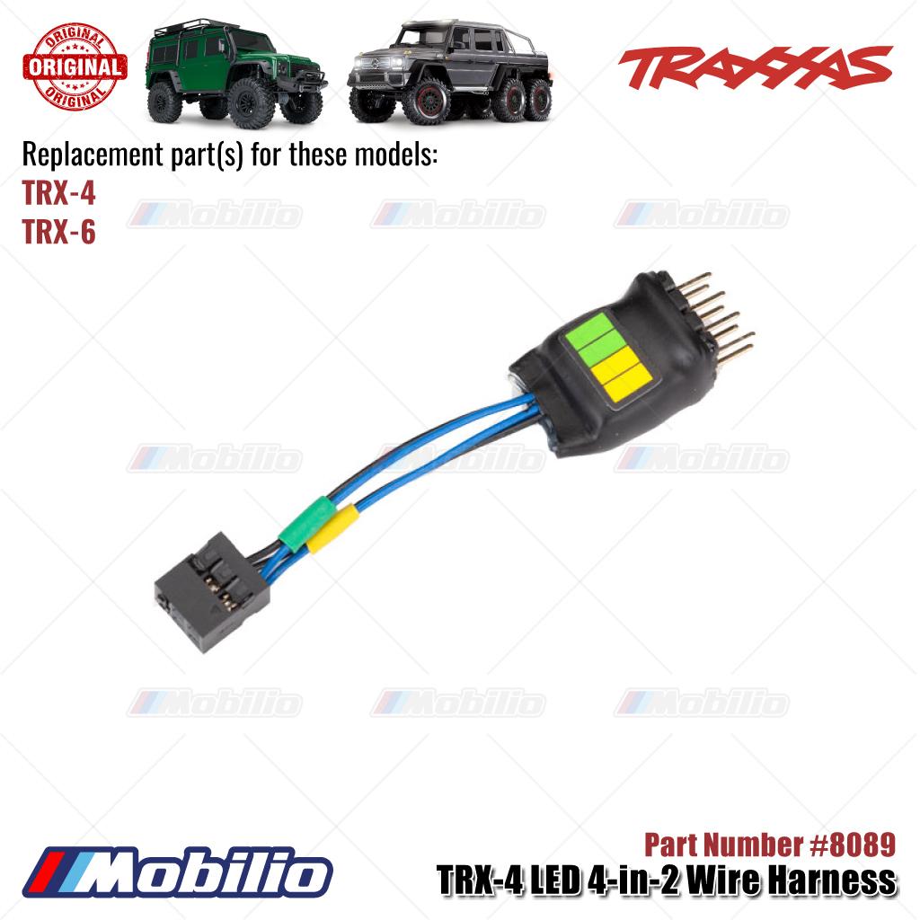 Traxxas Part #8089 LED 4-in-2 Wire Harness for RC TRX-4 TRX-6