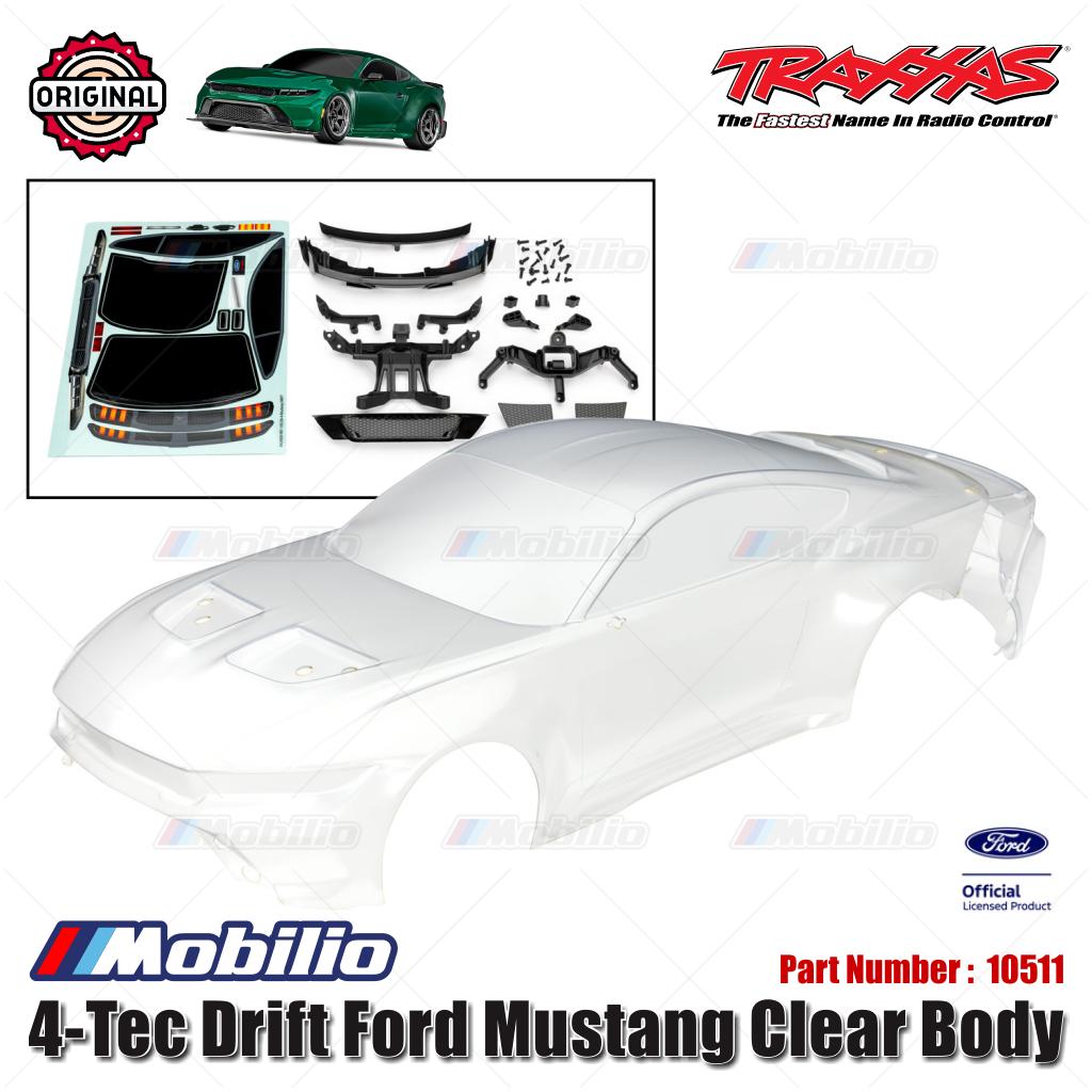 Traxxas Part #10511 4-Tec Drift Ford Mustang Clear Body