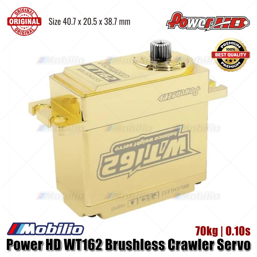 Power HD WT162 Brushless Crawler Servo 70kg | 0.10s Pure Brass Material Case Waterproof