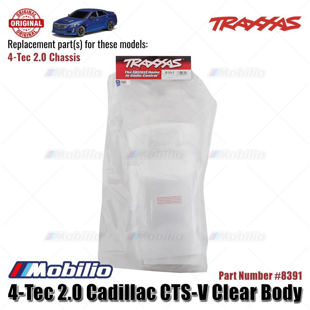 Traxxas Part #8391 Cadillac CTS-V Clear Body RC 4-Tec 2.0 Chassis