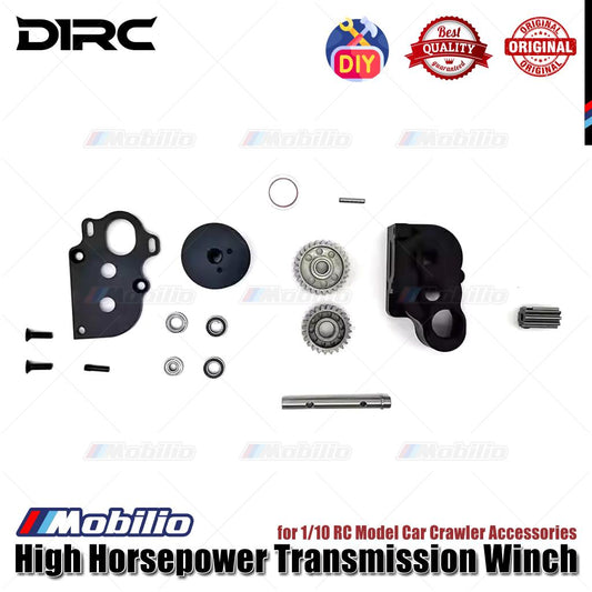 D1RC Gearbox High Horsepower Transmission Winch for 1/10 RC Model Car Crawler Accessories