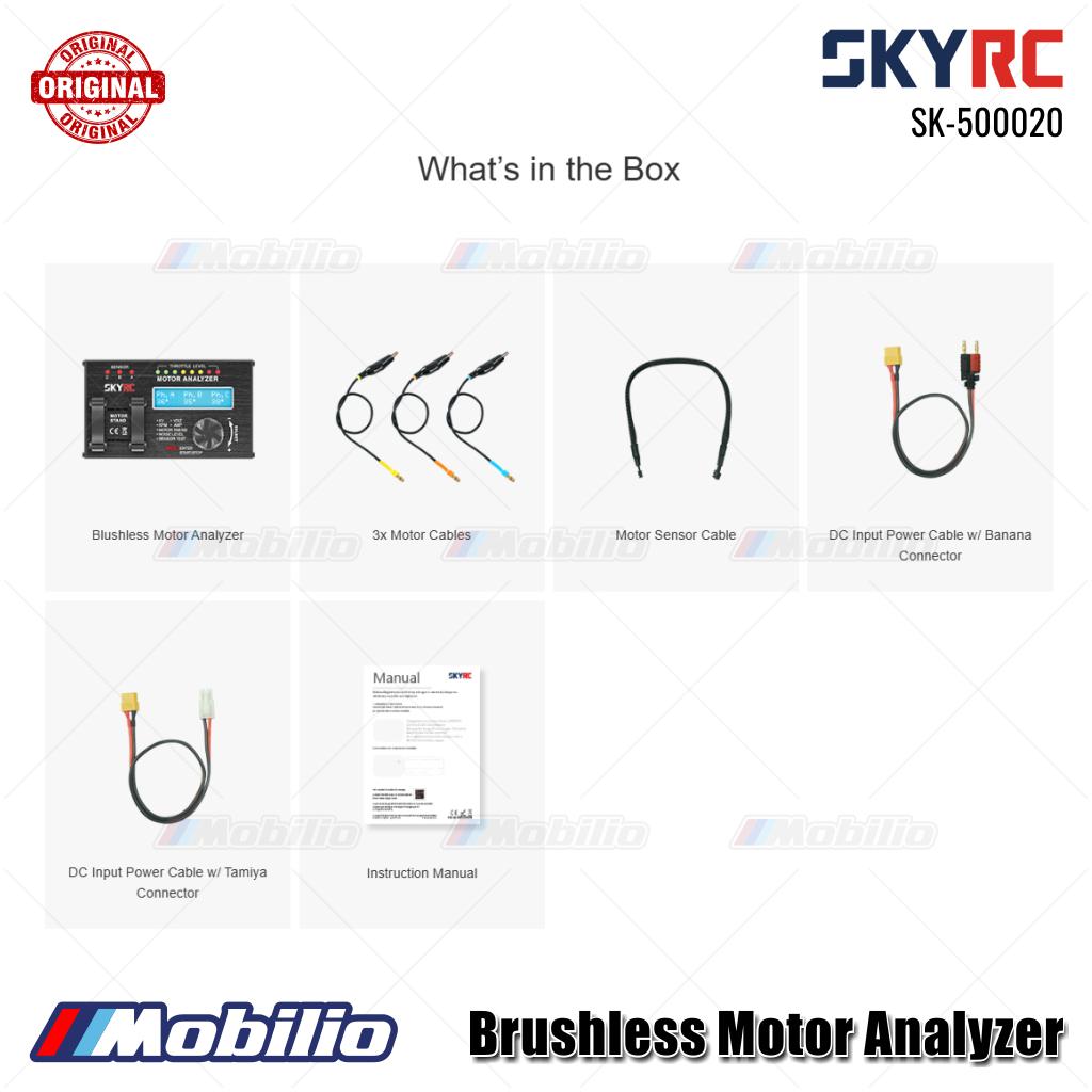 SKYRC #SK-500020 Penganalisis Motor Brushless Nilai KV RPM Arus Tarikan Waktu Motor