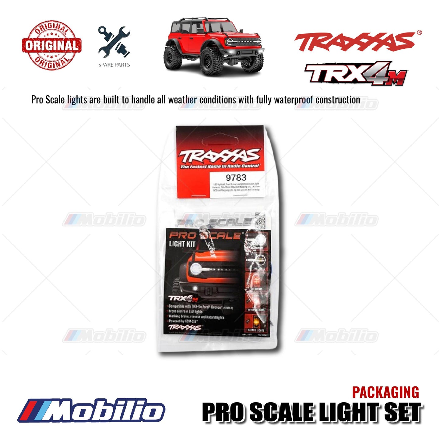 Traxxas Part #9783 TRX-4M Bronco Pro Scale Light Set Fully Waterproof Construction