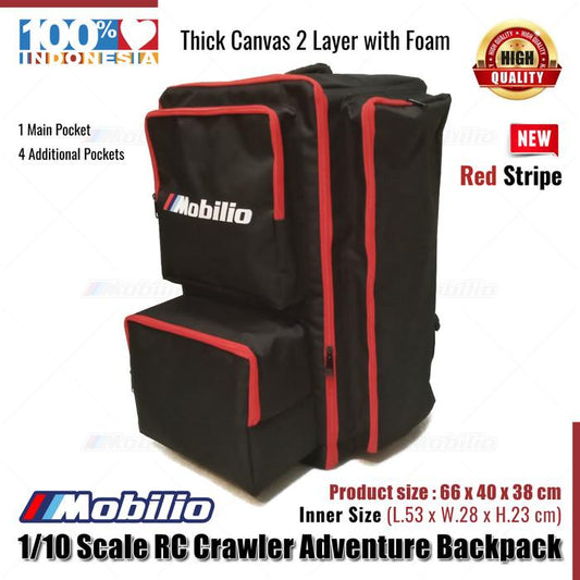 Tas 1/10 Scale RC Crawler Adventure Backpack High Quality Canvas Inner Size 53x28x23cm