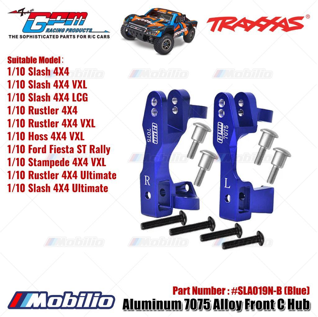 GPM Part #SLA019N Aluminum 7075 Alloy Front C Hub for Traxxas 1/10 Slash 4X4 / Slash 4X4 LCG / Rustler 4X4 / Hoss 4X4 VXL / Ford Fiesta ST Rally / Stampede 4X4 VXL / Rustler 4X4 Ultimate / Slash 4X4 Ultimate Upgrade Parts