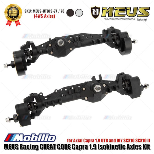 MEUS Racing CHEAT CODE Capra 1.9 Isokinetic Axles Kit 4WS MEUS-UTB19-77 / 78 for Axial Capra 1.9 UTB and DIY SCX10 SCX10 II