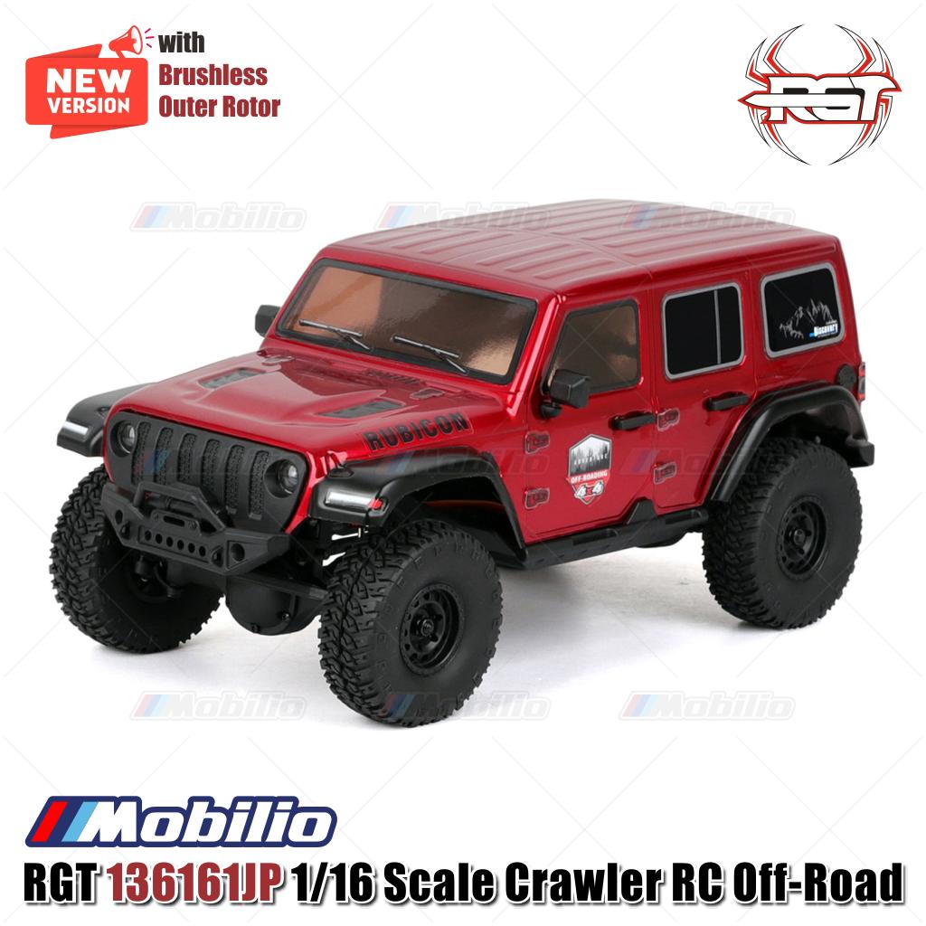 RGT 136161DP | 136161JP RC Crawler Off-Road Adventure 1/16 Scale with Brushless System Outer Rotor Motor