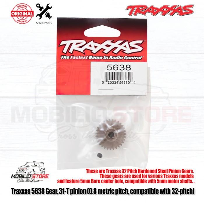 Traxxas Part #5638 31T Pinion 0.8 Metric Pitch Compatible with 32 Pitch