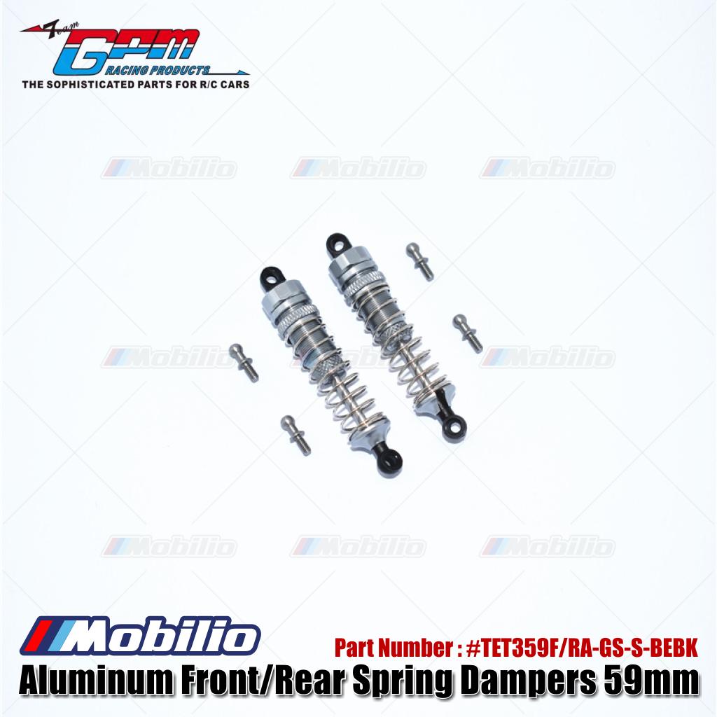 GPM Part #TET359F/RA Aluminum Front Or Rear Spring Dampers 59mm for Traxxas 1/18 LaTrax Rally SST Teton