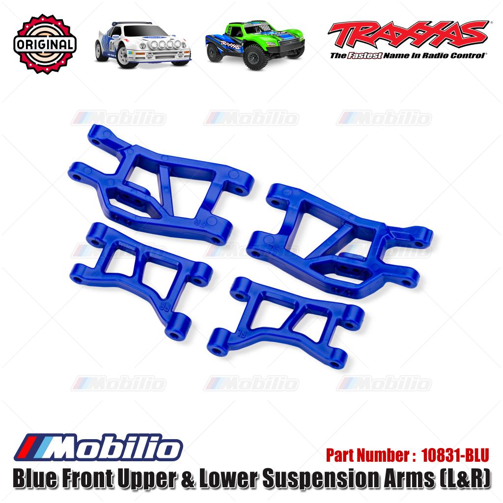 Traxxas Part #10831-BLU Blue Front Upper & Lower Suspension Arms (L&R)