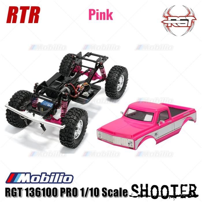 RGT 136100 PRO Shooter Mobil RC Crawler Petualangan Tanpa Sikat LCG FOC Skala 1/10