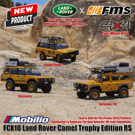 FMS 1:10 Land Rover Camel Trophy Edition RS FCX10 Platform 4x4 RTR 2.4GHz RC Crawler Adventure Remote Control