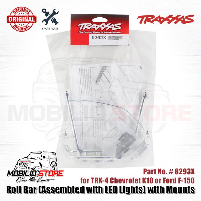 Traxxas Part #9262X Roll Bar Assembled with LED lights for TRX-4 K10 or F-150 Body