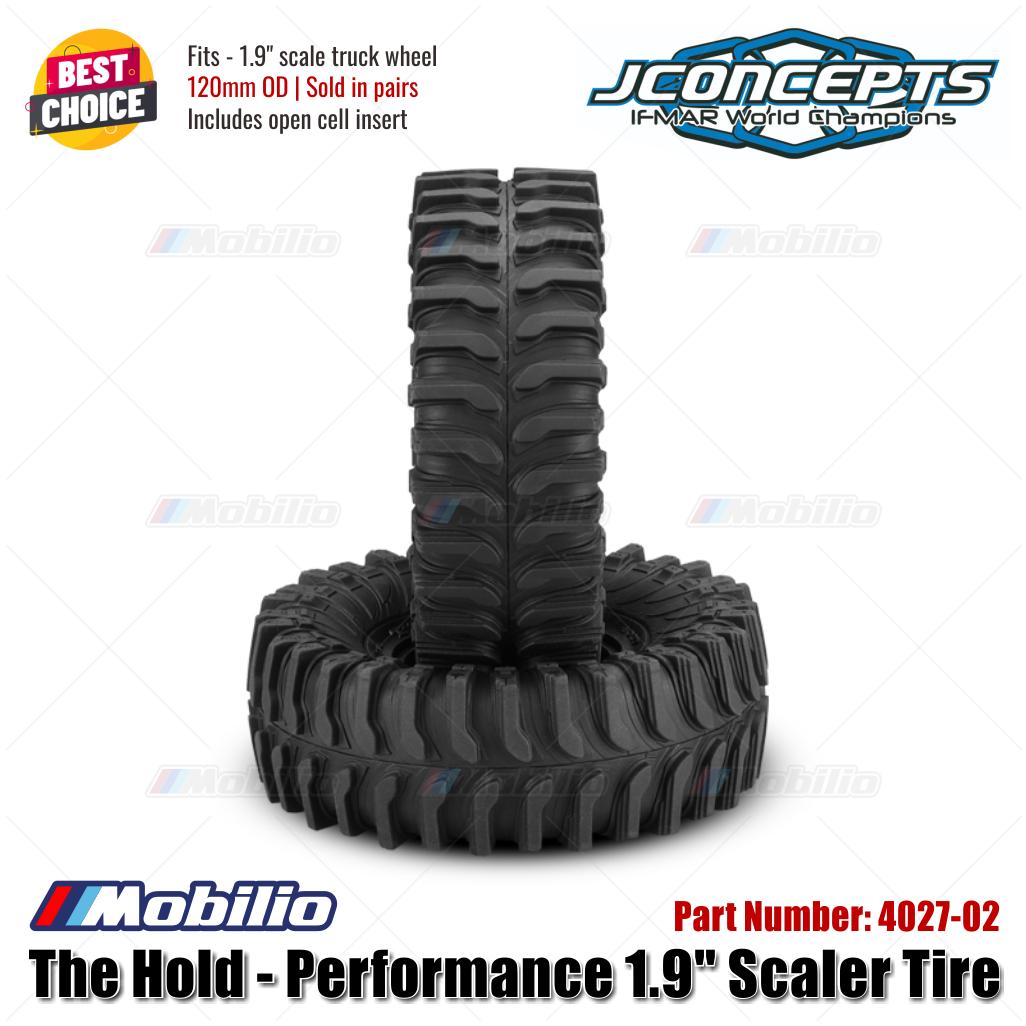 JConcepts #4027-02 The Hold - Performance 1.9" Scaler Tire OD 120mm Fits - 1.9" Scale Truck Wheel