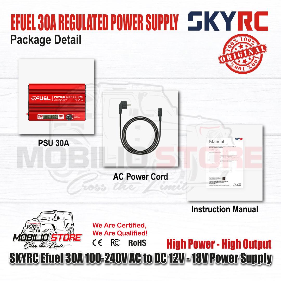 Adaptor Catu Daya DC SKYRC Efuel 540W 30A 12-18V 10A Sekring
