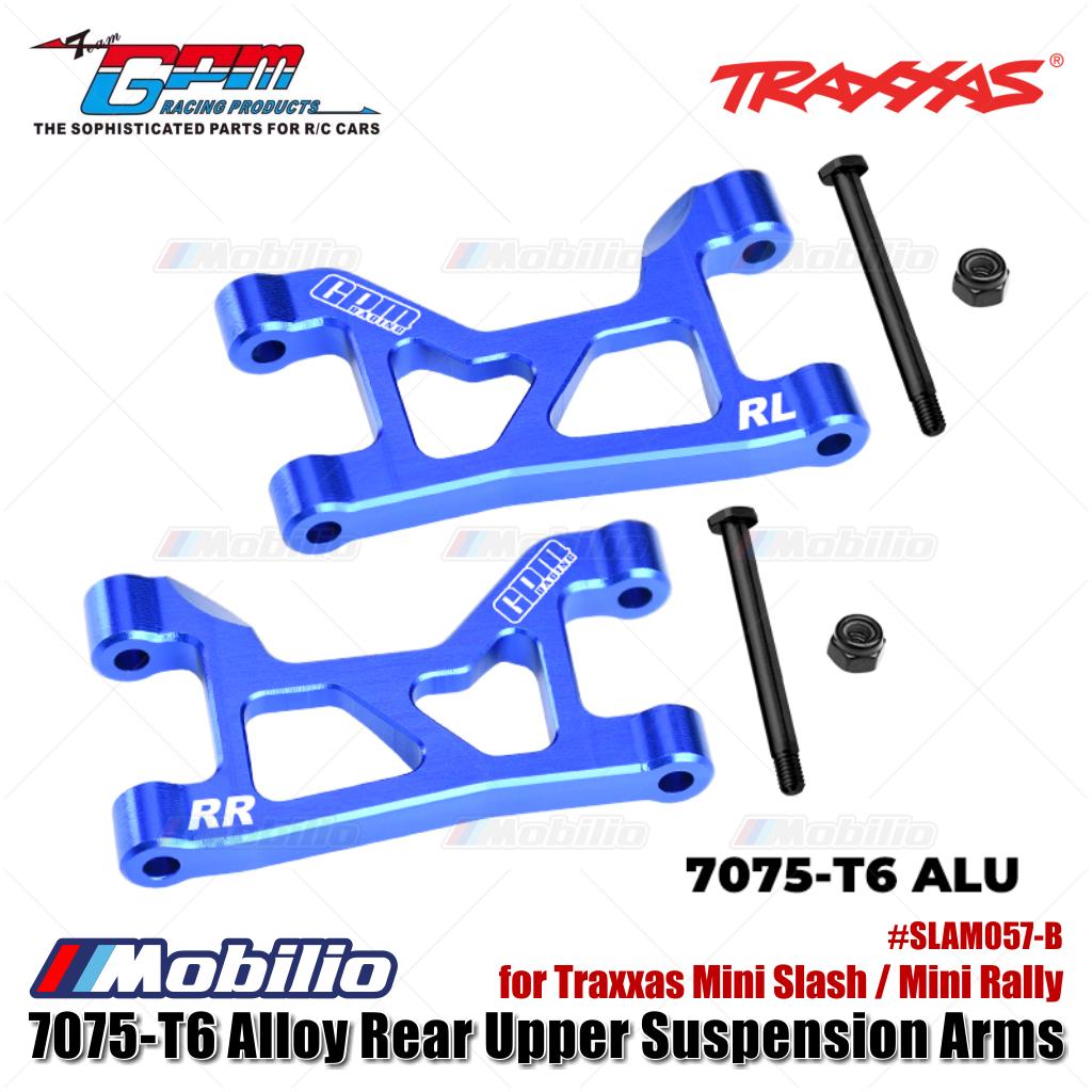 GPM Part #SLAM057-B 7075-T6 Alloy Rear Upper Suspension Arms for Traxxas Mini Slash / Mini Rally Upgrade