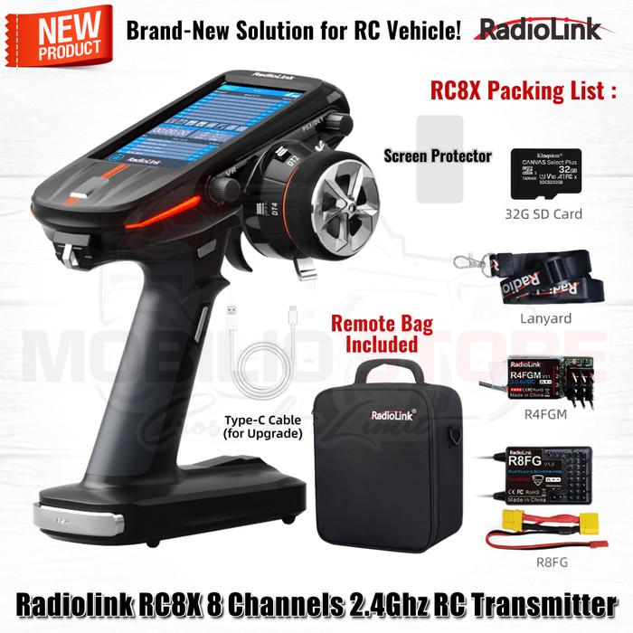 Radiolink RC8X 8 Channels 2.4Ghz RC Transmitter w/ R8FG Gyro Receiver
