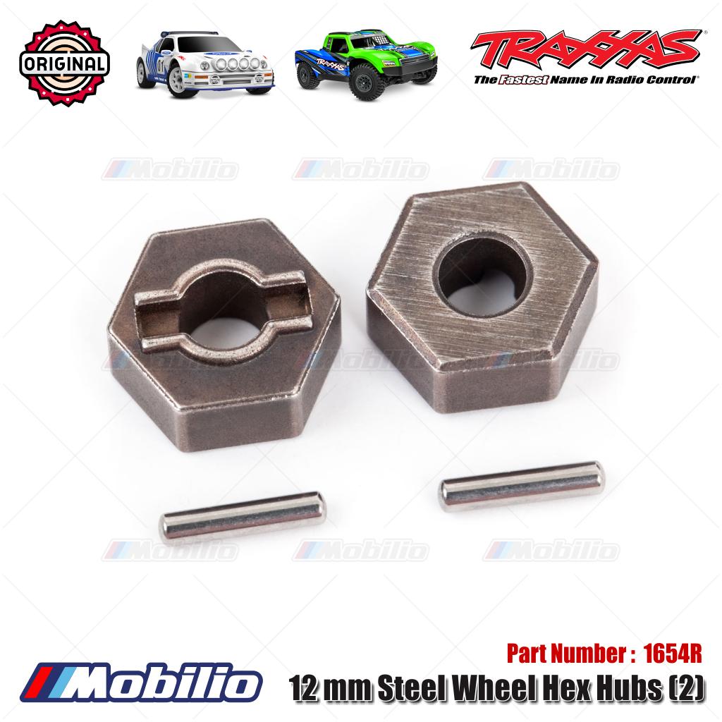 Traxxas Part #1654R 12 mm Steel Wheel Hex Hubs (2)