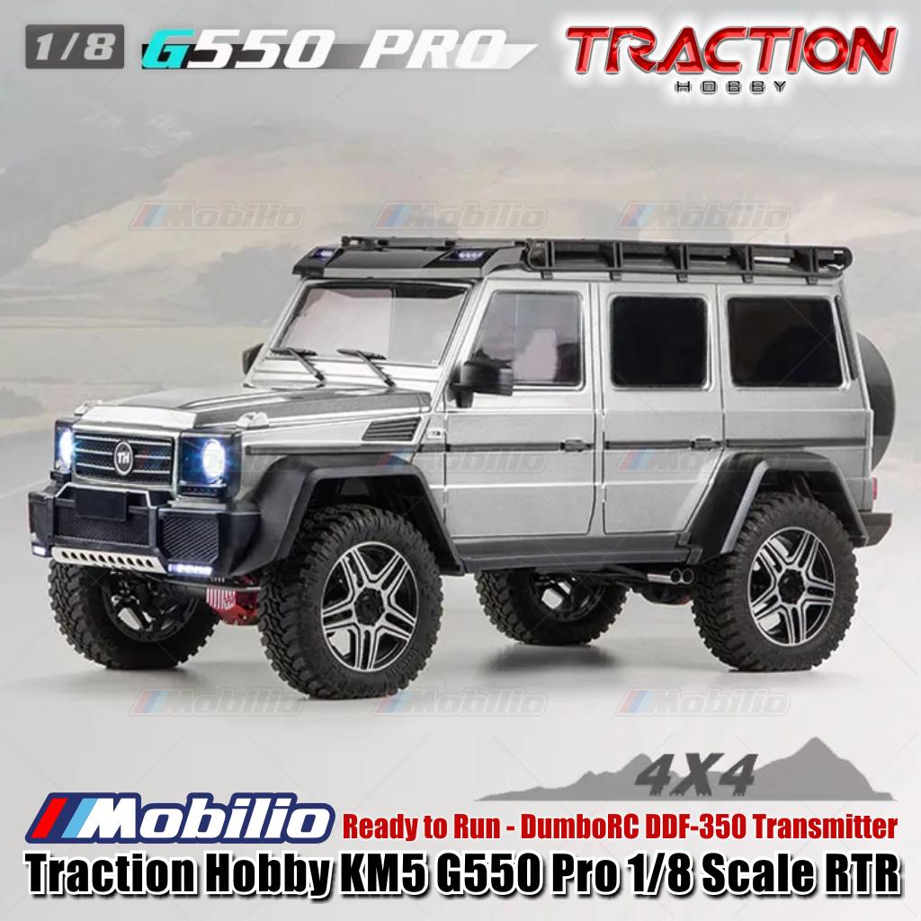Traction Hobby G550 Pro KM5 Mobil RC Crawler Skala 1/8 Kendali Jarak Jauh Petualangan RTR