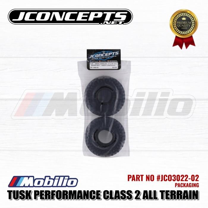 Jconcepts Part #JCO3022-02 1.9 Tusk Performance Class 2 All Terrain Crawler Tires 2Pcs 120mm