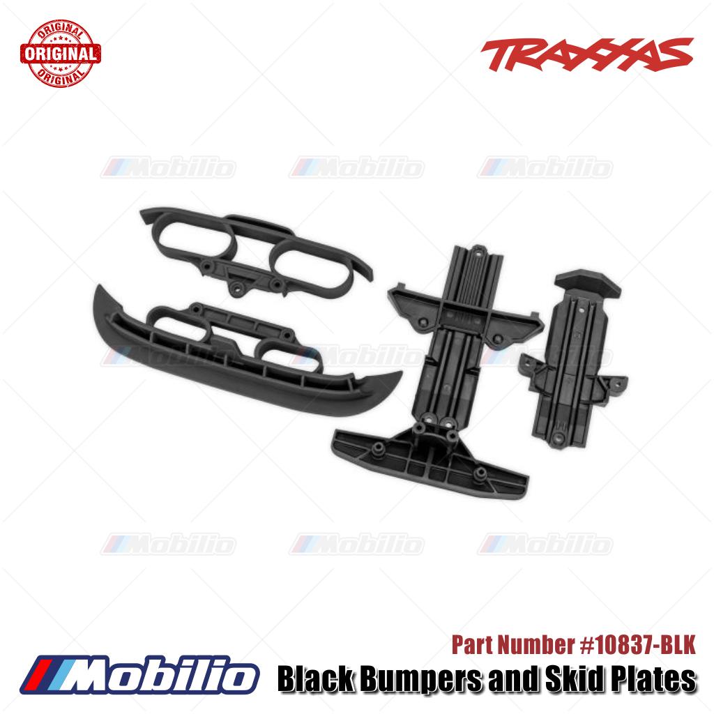 Traxxas Part #10837-BLK Black Bumpers and Skid Plates