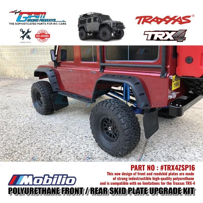 GPM Part #TRX4ZSP16 Polyurethane Front / Rear Skid Plate Upgrade Kit Traxxas TRX-4 Crawler Adventure