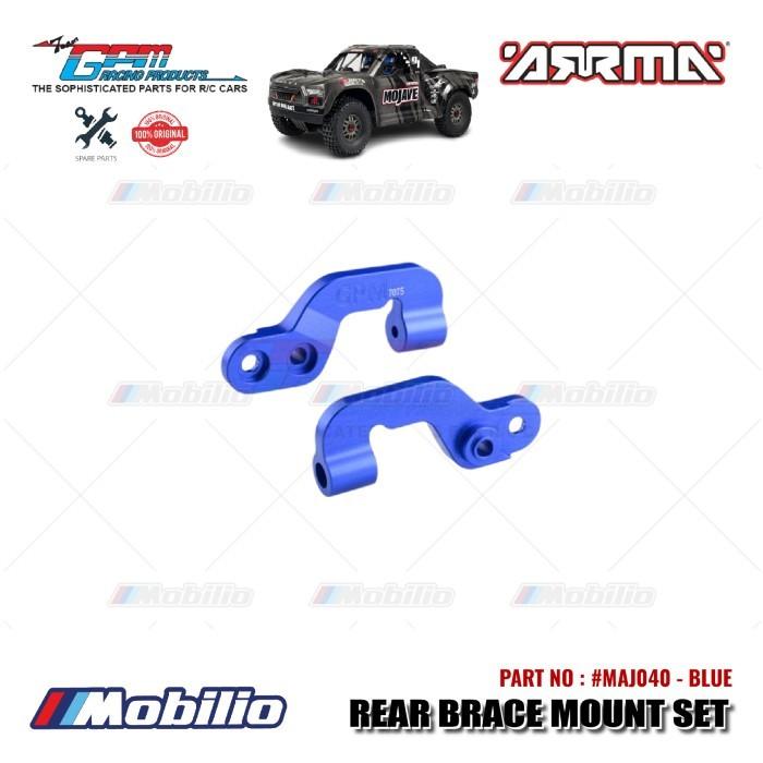 GPM Part #MAJ040 Aluminum Rear Brace Mount Set Arrma Mojave Big Rock 6S BLX Desert Monster Truck  Remote Control