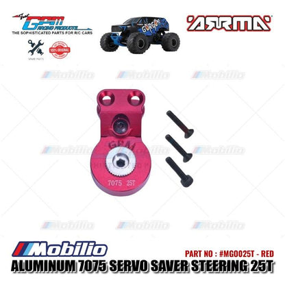 GPM Part #MGO025T Aluminum 7075 Servo Saver Steering 25T with Built-in Spring Arrma Gorgon Mega Monster Truck  Remote Control