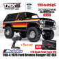 Traxxas TRX-4 1979 Ford Bronco Ranger 4X4 Skala 1/10 Truk Trail TRX4 RC Crawler Petualangan