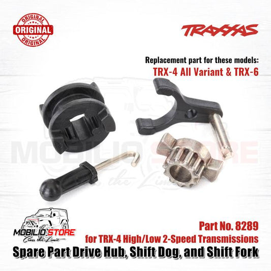 Traxxas Part #8289 Suku Cadang Drive Hub Shift Dog dan Shift Fork untuk TRX4 2-Percepatan