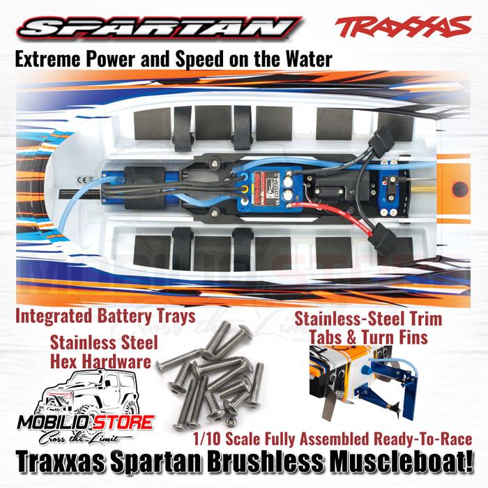Traxxas Spartan Brushless Muscle Boat 1/10 Scale Fully Assembled RTR