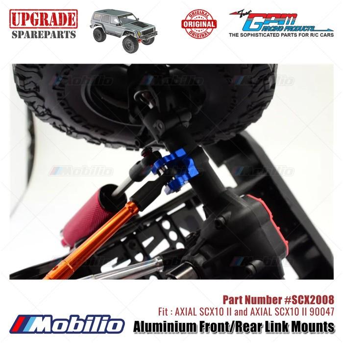 GPM Part #SCX2008 Aluminium Front/Rear Link Mounts AX31384 RC Upgrade Axial SCX10 II Crawler Adventure  Remote Control