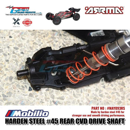 GPM Part #MAY093RS Harden Steel Rear CVD Drive Shaft Arrma Typhon 6S BLX Buggy