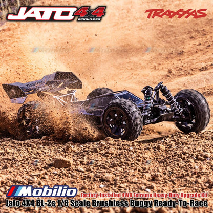 Traxxas 90154-4 Jato 4X4 BL-2s 1/8 Scale Brushless Buggy RTR Kit 4WD Upgrade Extreme Heavy-Duty Control Gear Remote