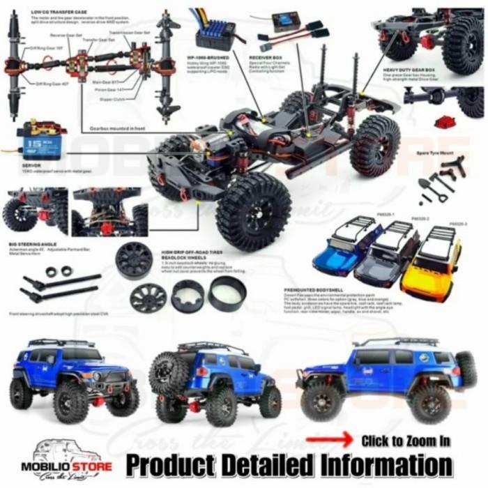 RGT EX86120 FJ Dessert Fox 1/10 RTR Mobil RC Crawler Off Road 4WD