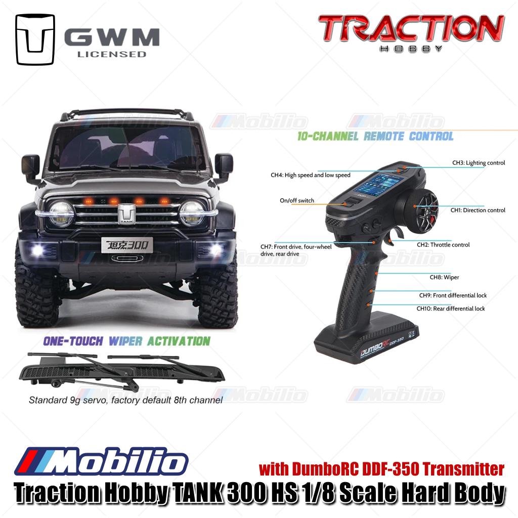 Traction Hobby TANK 300 HS 1/8 Scale Hard Body TANK300-HS RC Car