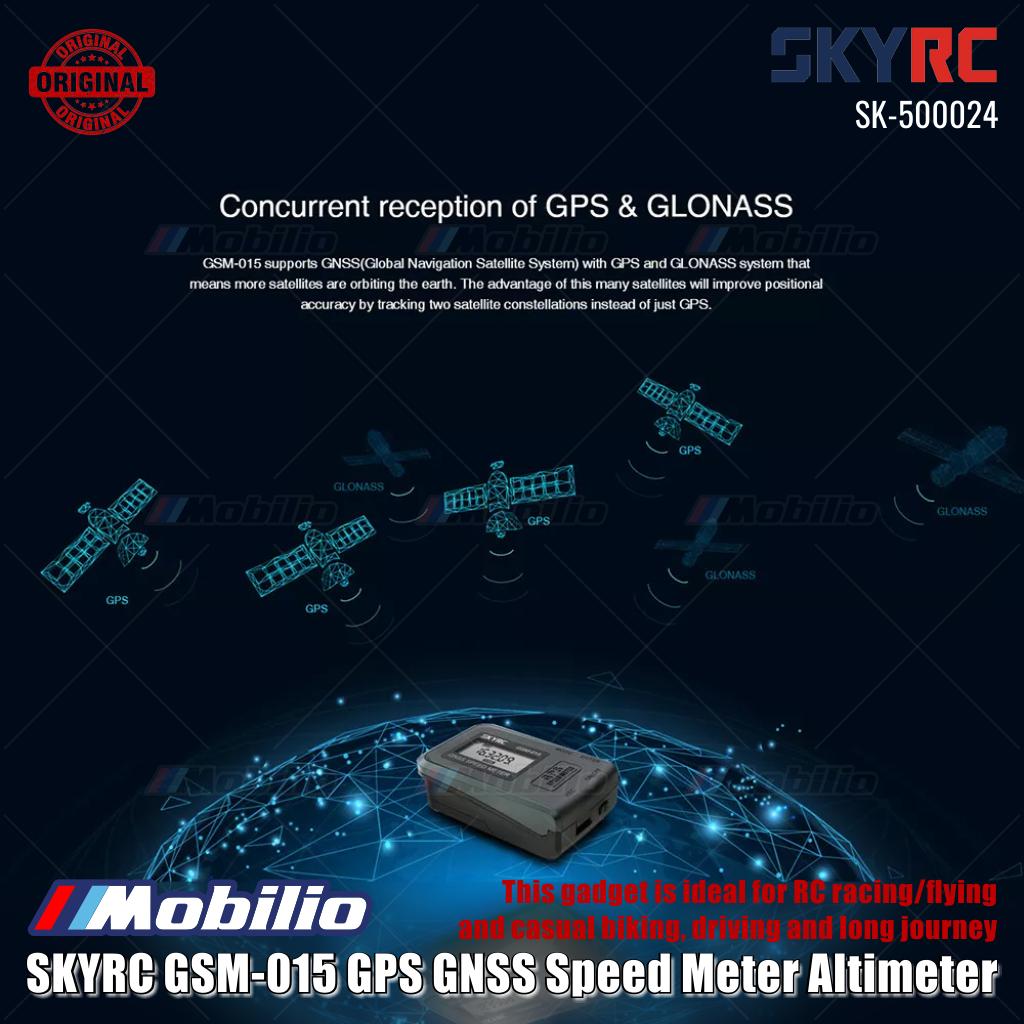 SKYRC #SK-500024 GSM-015 GPS GNSS Pengukur Kecepatan Altimeter Kecepatan Tertinggi Kecepatan Rata-Rata Ketinggian Maksimal